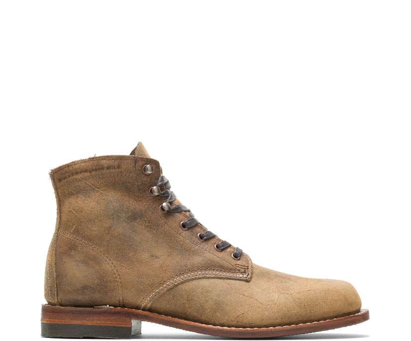 Chaussures Wolverine Rough Out - 1000 Mile Plain-Toe Original Homme - Marron (VQI018532)